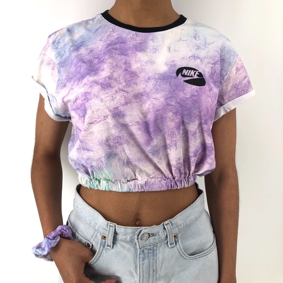 Nike Tops - ⭐️RECOLLECTION- NIKE Tie Dye T-Shirt & Scrunchie